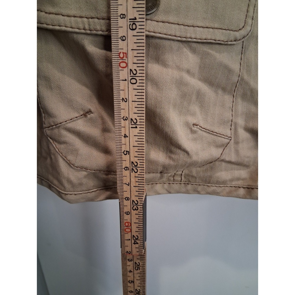 Jones New York Sport Tan Jacket Size M Cotton Stretch Utility Style - Picture 7 of 11